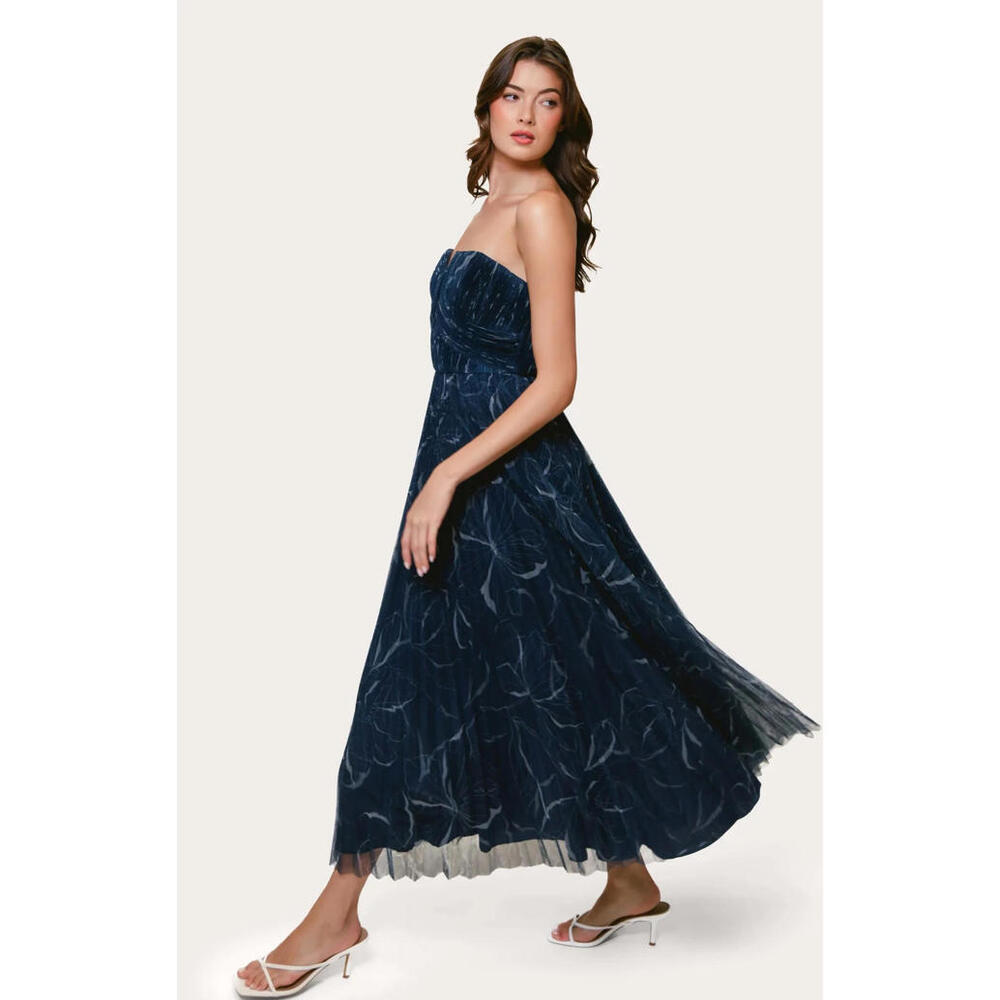 New, Hutch Corene Gown Navy Size 6 #MD878 - Picture 5 of 12